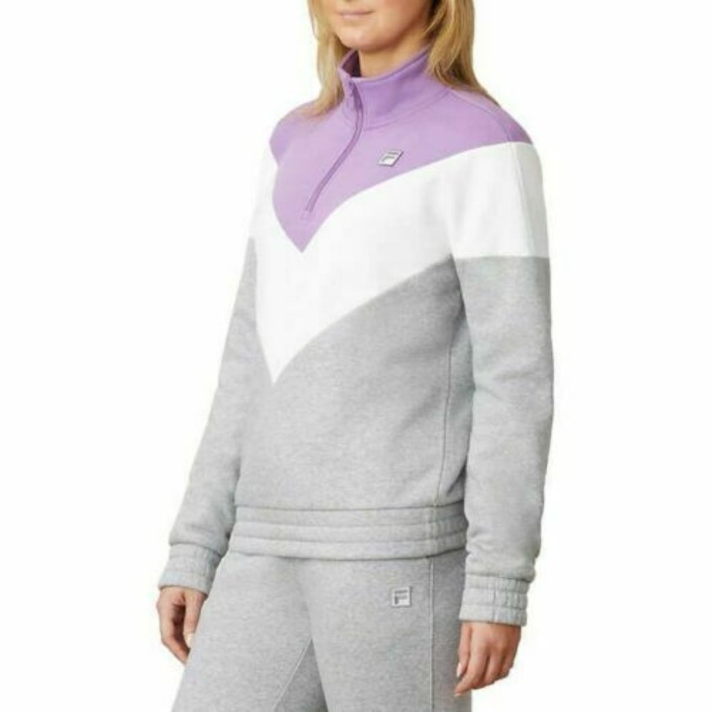 Fila Women's 1/4 Zip Sweatshirt Track Jacket Fleec - Picture 3 of 6